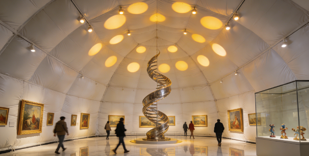 用氣膜，打造您的專屬品牌展廳！不止是展廳，更是藝術品